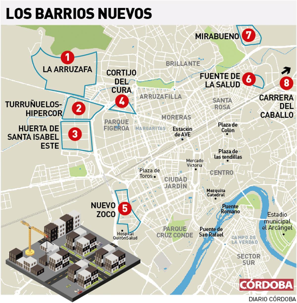 Los nuevos barrios de Córdoba.