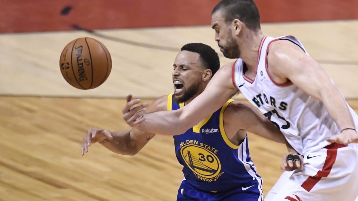 Marc Gasol y Stephen Curry.