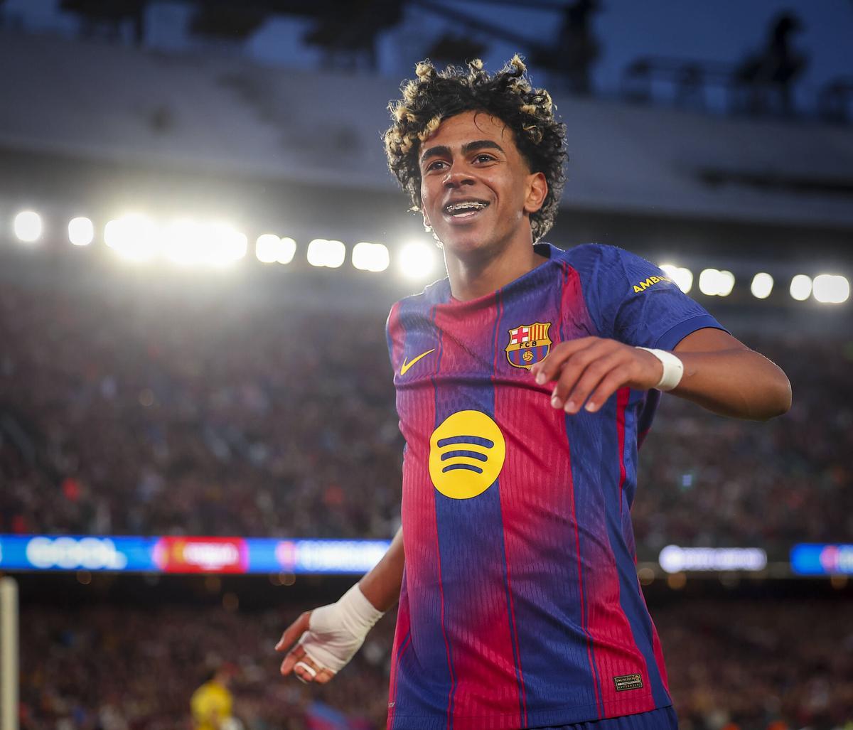 Lamine terminó marcando