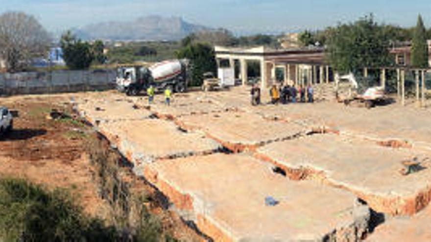 Las obras de cimentación del nuevo edificio