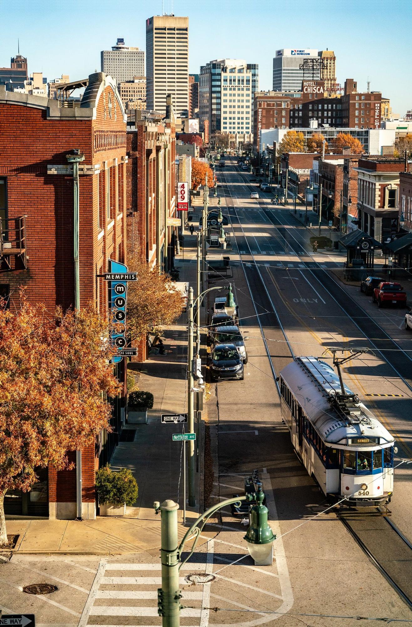 Barrio de South Main en Memphis.