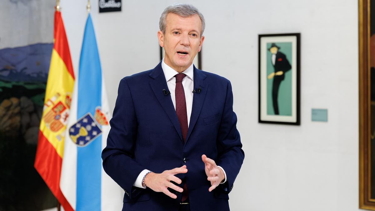 El discurso de Fin de Año 2025 de Alfonso Rueda, presidente de la Xunta de Galicia