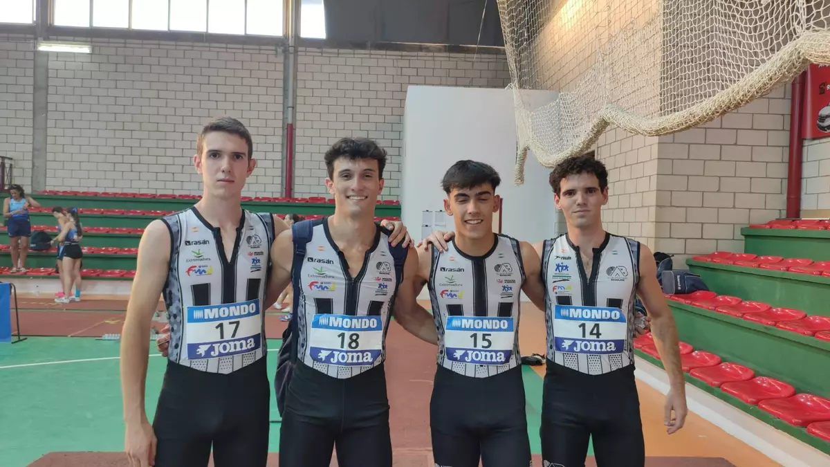 Subcampeonato de España Sub-20 para el Club Atletismo Badajoz en el 4x100