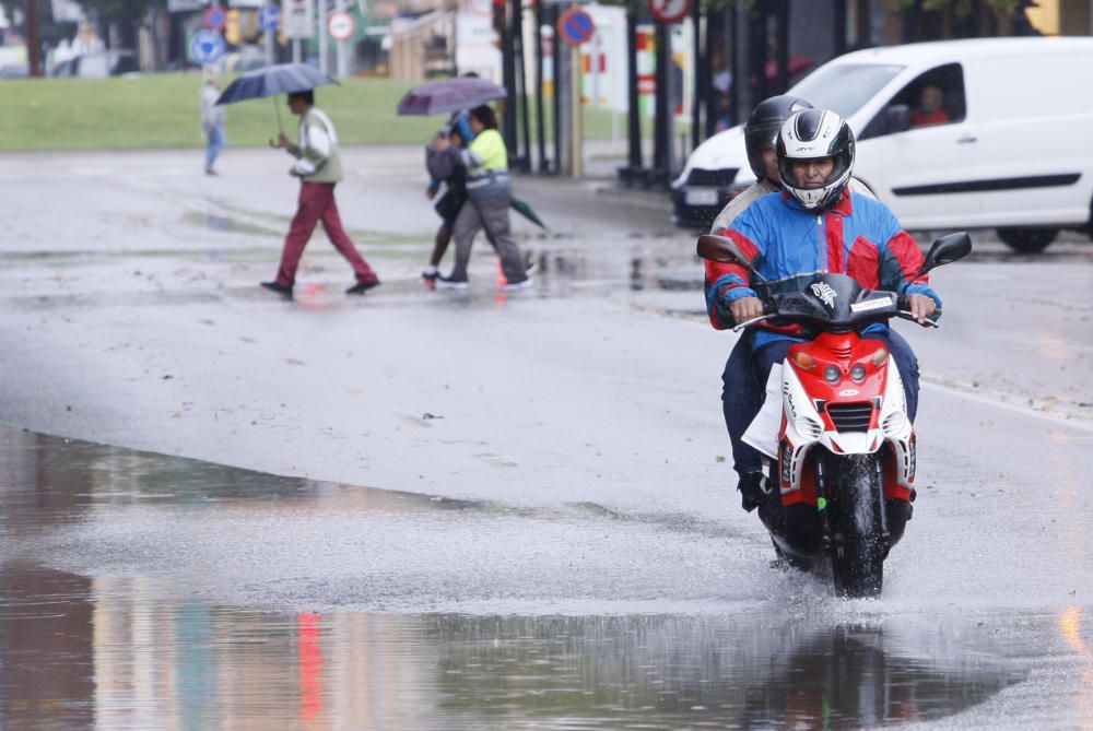 Efectes de la pluja a la ciutat de Girona