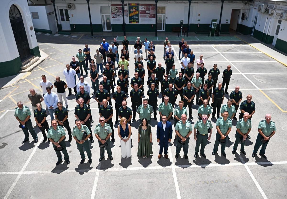 La directora general de la Guardia Civil, Mercedes González, visita la Comandancia de Alicante.