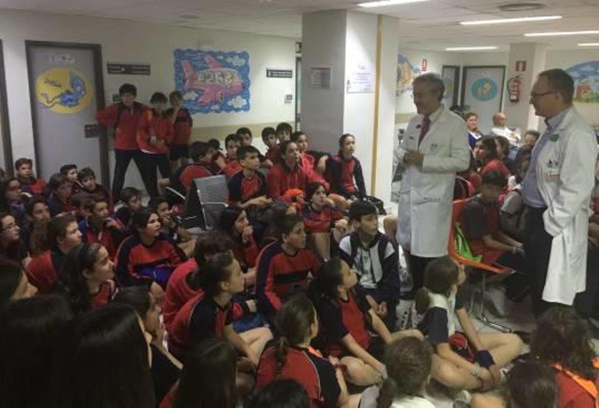 Agradecimiento de los responsables hospitalarios a los escolares.