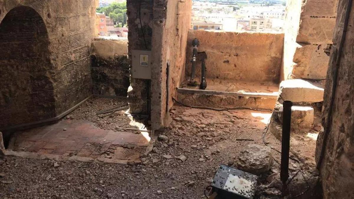 El suelo de la torre del campanario, en una imagen de archivo