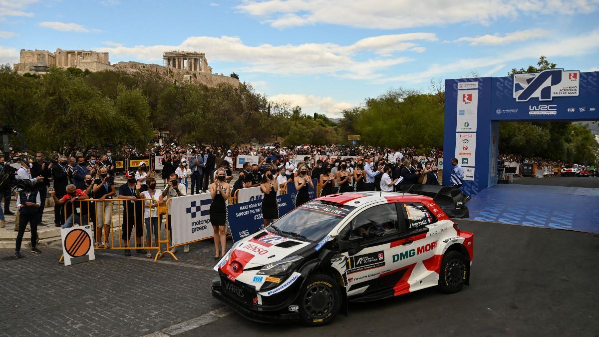 Ogier, durante la salida de la etapa