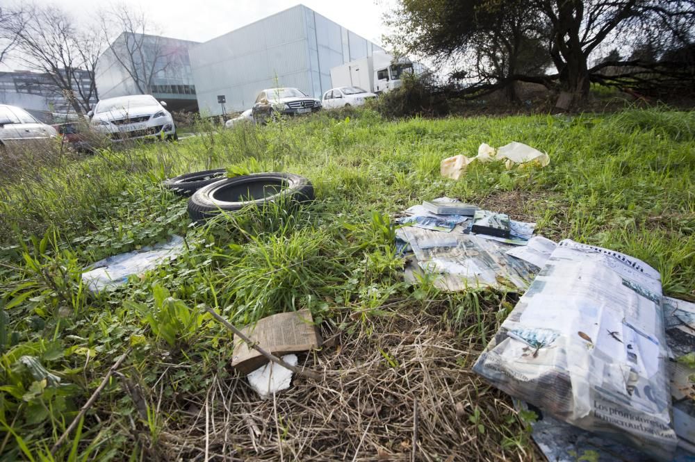 Vertidos de basura frente al Ágora