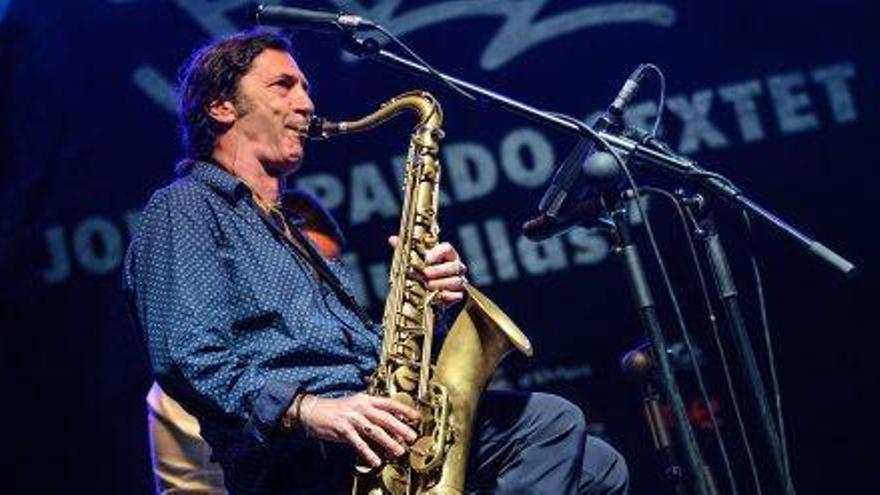 Jorge Pardo, en un concierto en el festival de jazz de Ibiza.