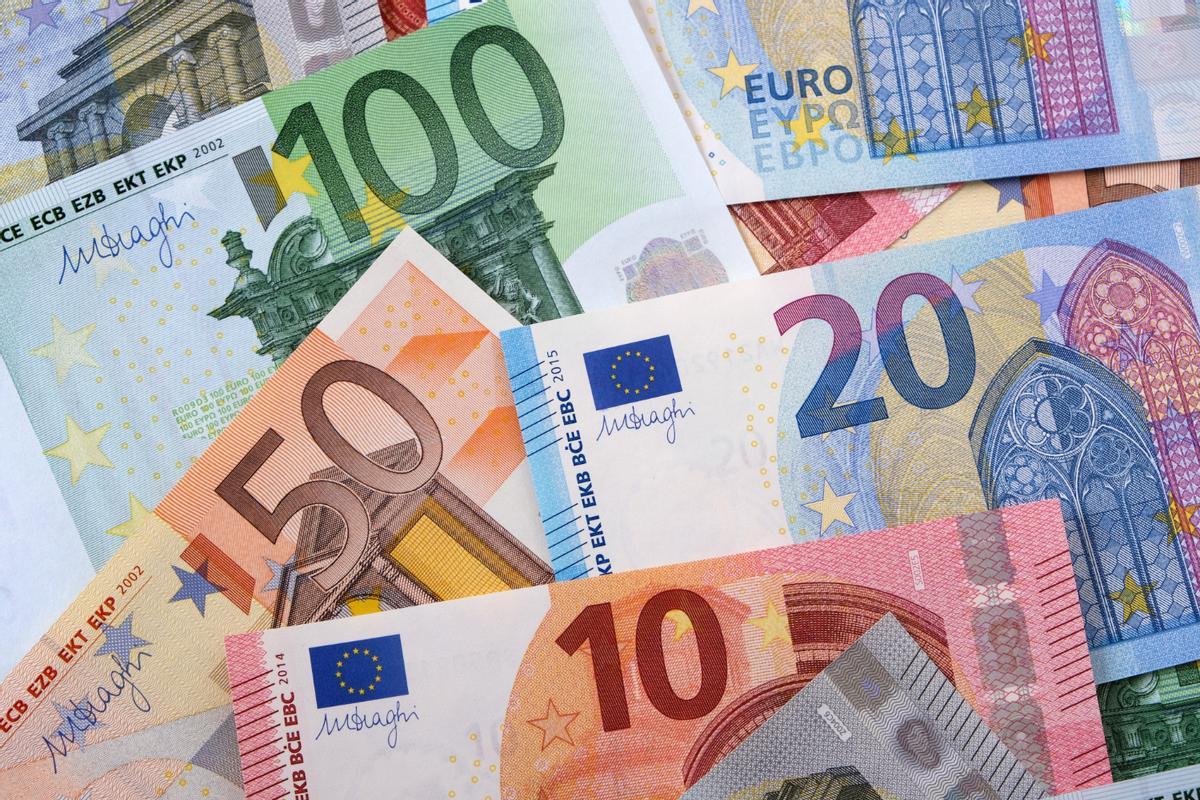 Billetes de euro.