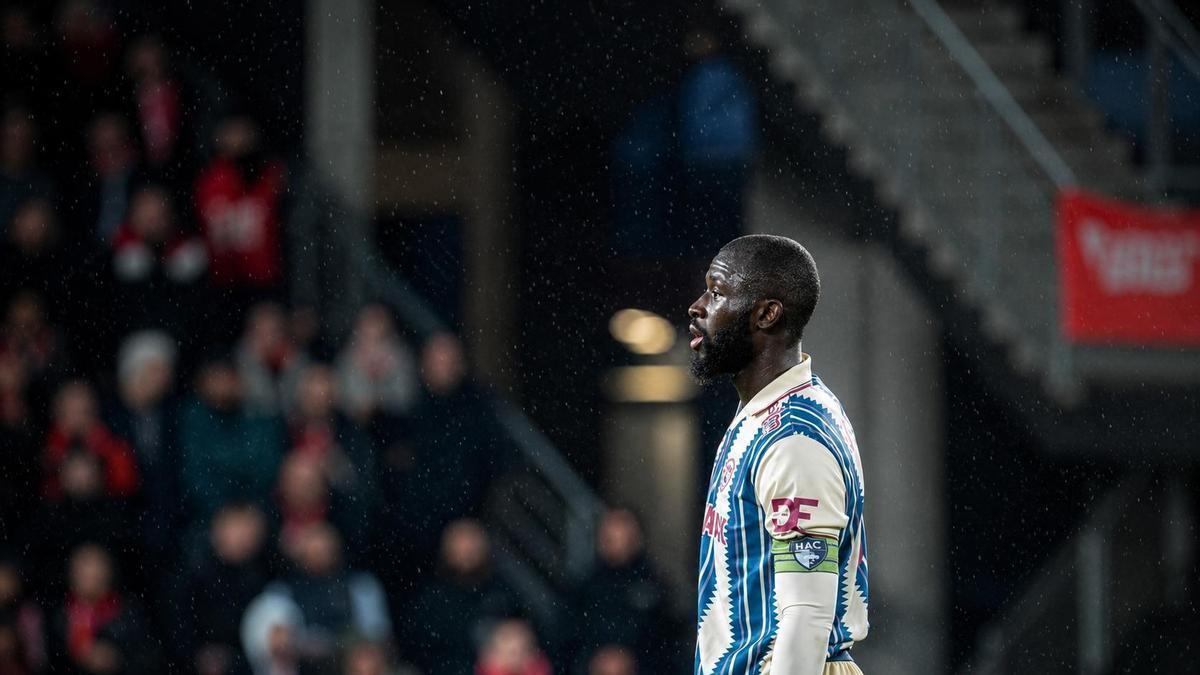 Arouna Sangante, en un partido con el Le Havre
