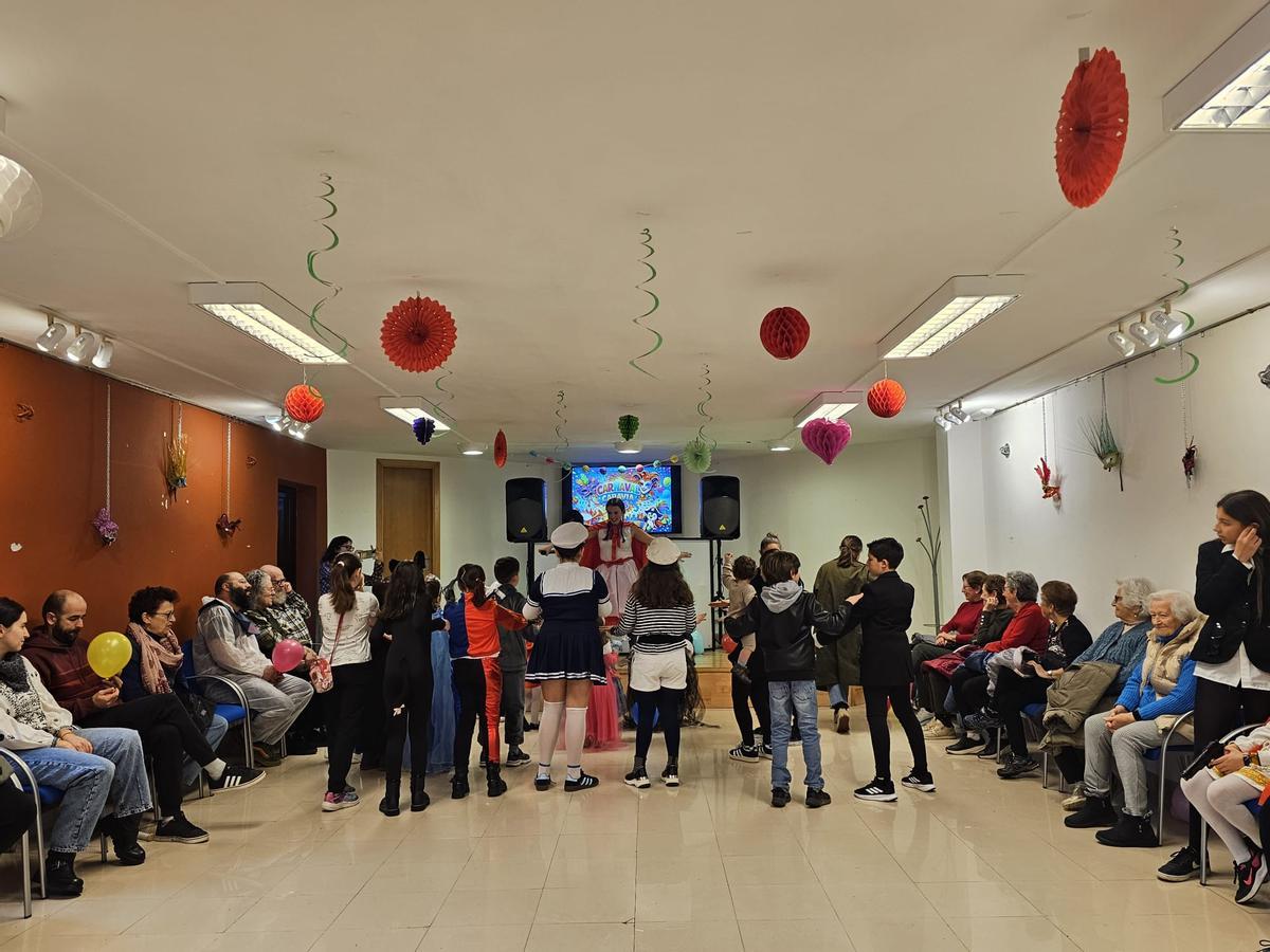 Un momento del Carnaval infantil de Caravia.