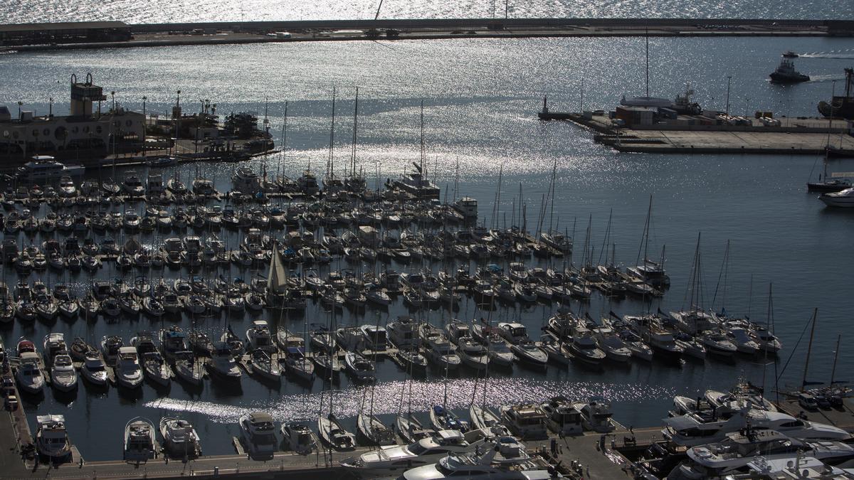 Vista general de las instalaciones de Marina Deportiva en Alicante, donde se encuentra el amarre embargado.
