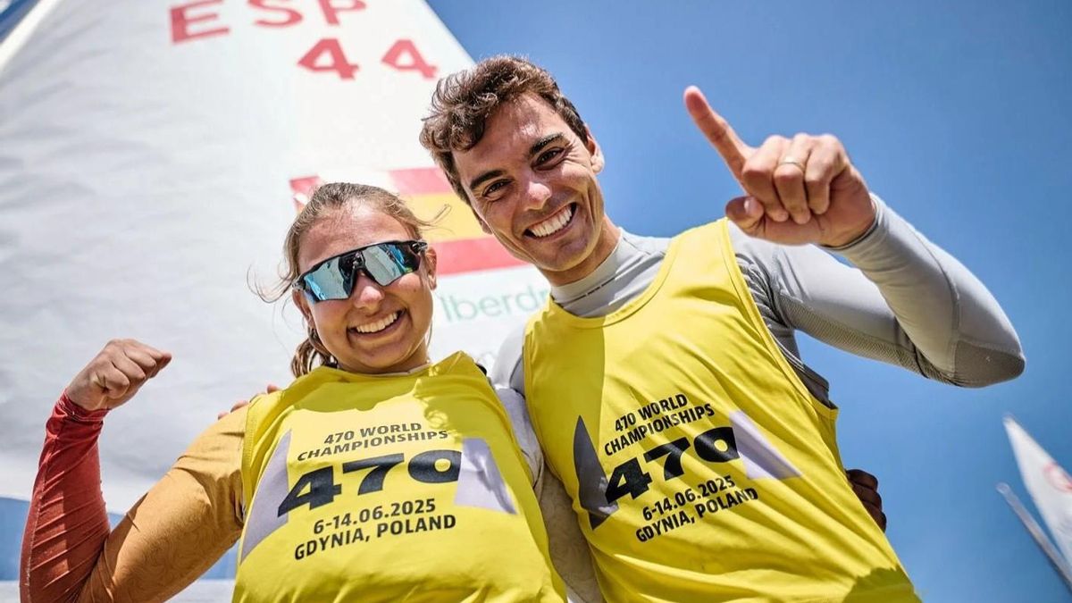 Jordi Xammar y Marta Cardona, campeones del mundo de 470 mixto.