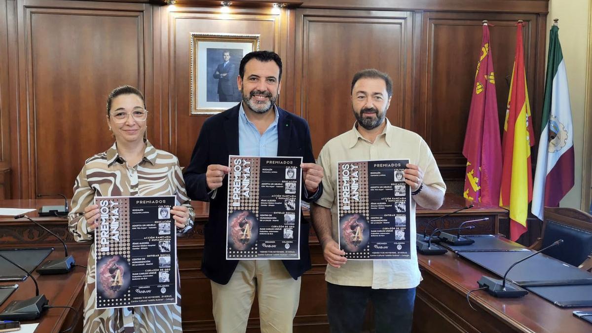 El alcalde de Cehegín, Jerónimo Moya, presentando los premios