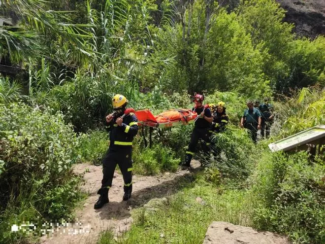 Rescatan a un senderista en Azuaje