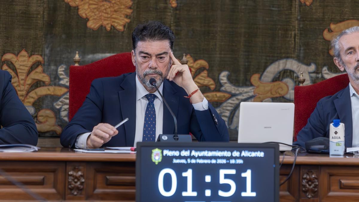 Así han sido los momentos de tensión en el pleno del Ayuntamiento de Alicante por la polémica de las viviendas protegidas