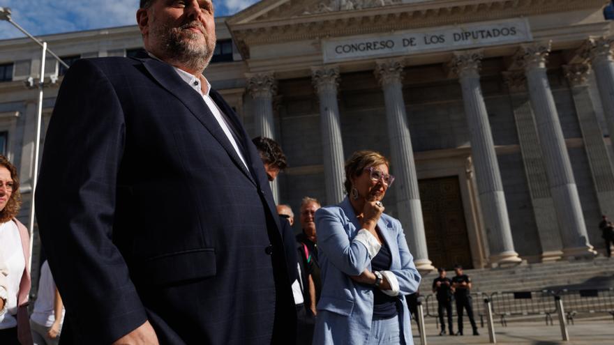 Junqueras se ha reunido con los diputados de Esquerra en el Congreso