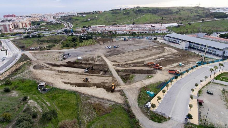 Estado actual de las obras del Estadio de Atletismo.