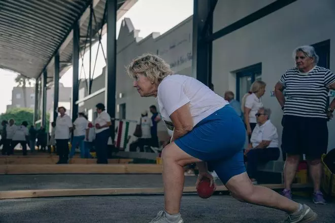 El Torneo de Bola Canaria de Mayores en las Fiestas de San Ginés en Arrecife, en imágenes