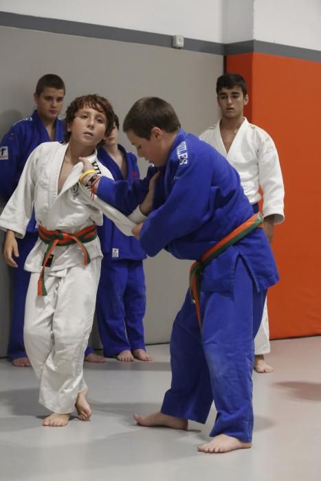 Los niños del campus de verano de judo del Quirina