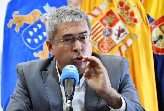 07/05/2019 LAS PALMAS DE GRAN CANARIA. .Los candidatos de los principales partidos al Cabildo de Gran Canaria contrastan sus propuestas en un debate organizado or la cadena COPE, en el Real Club Náutico de Gran Canaria. Nueva Canarias, Antonio Morales. JxGC Coalición Canaria, José Miguel Bravo de Laguna. PP AV, Marco Aurelio Pérez. Sí Podemos, Sara Ramírez. PSOE, Luis Ibarra.  Fotógrafa: YAIZA SOCORRO.  | 07/05/2019 | Fotógrafo: Yaiza Socorro