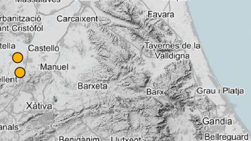 Un doble terremoto en la Ribera se deja sentir también en la Costera