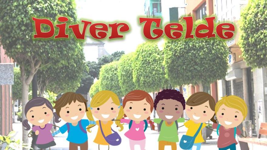 Cartel anunciador de Diver Telde, este sábado, en la zona comercial abierta San Gregorio