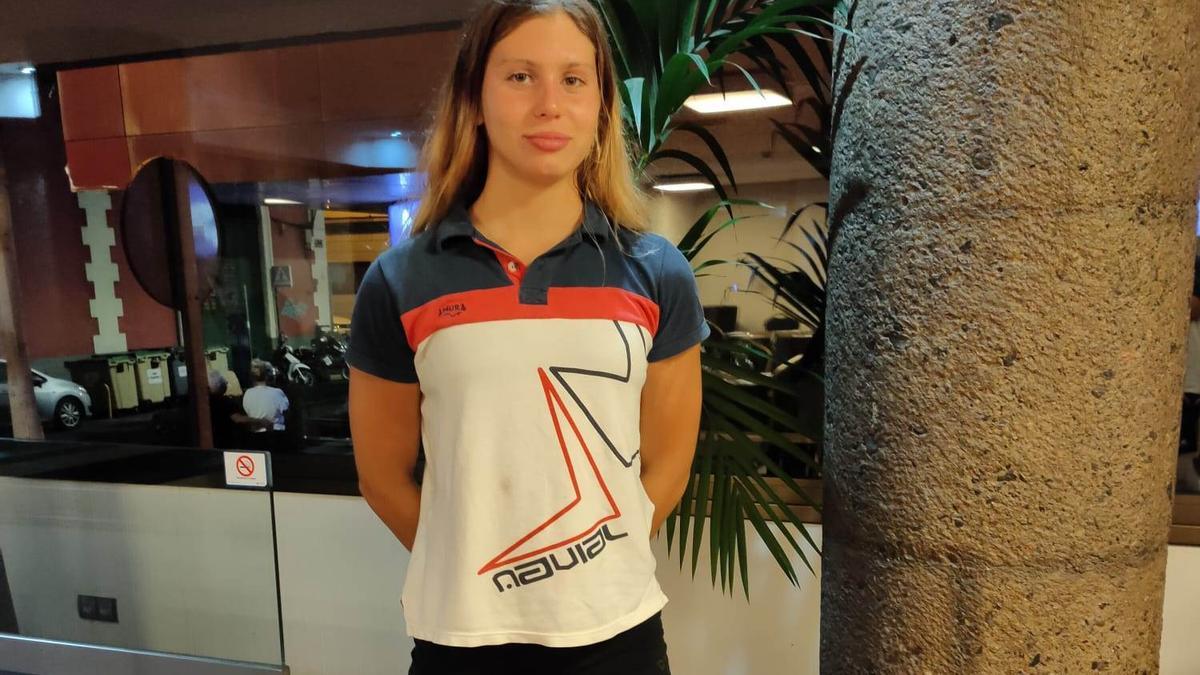 Mely Ruiz, ganadora de dos medallas de plata de 16 años en Las Palmas.
