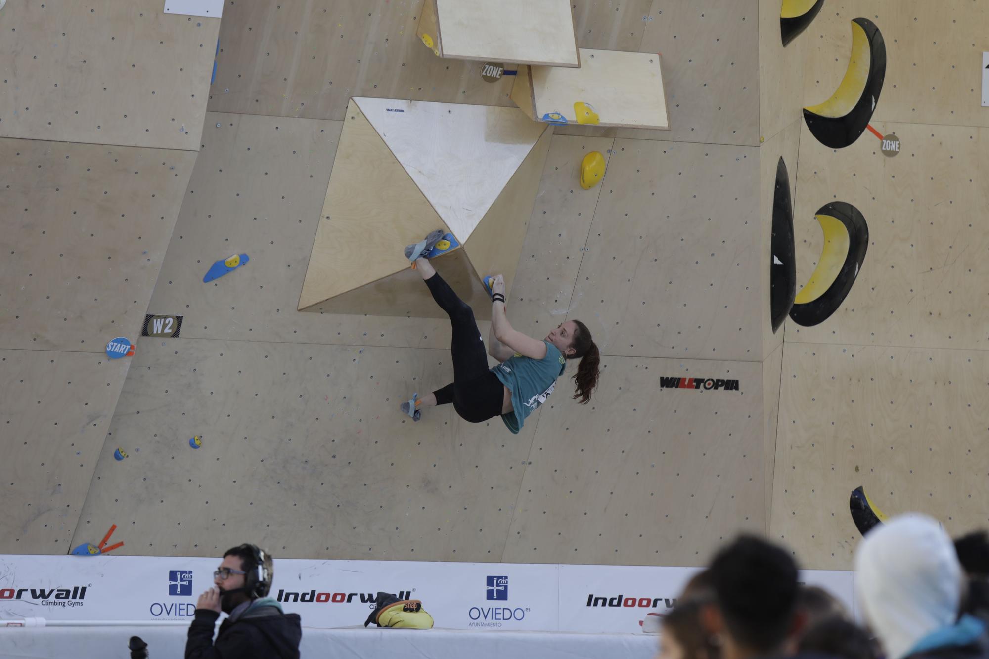 Así se vivió la primera prueba de la Copa de España de escalada en Oviedo