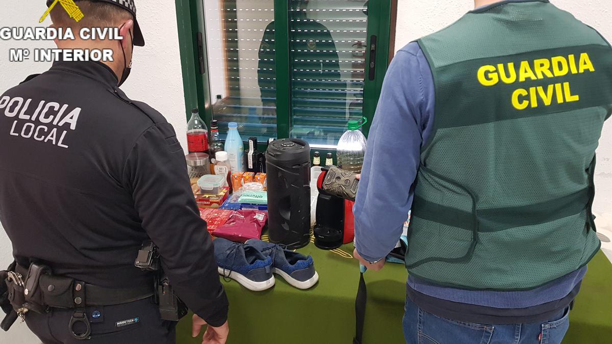 Objetos intervenidos por la Guardia Civil robados enla Vall d&#039;Albaida