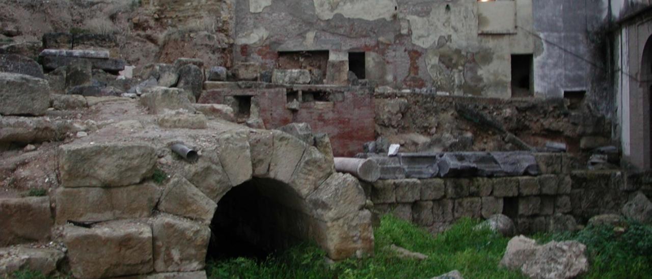 Restos arqueológicos encontrados en el patio Norte del Museo Arqueológico de Córdoba.