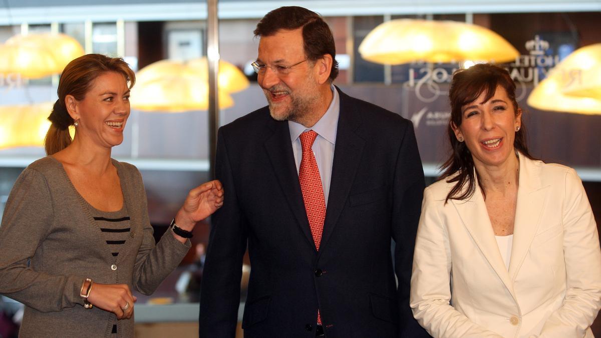 María Dolores de Cospedal, Mariano Rajoy y Alicia Sánchez-Camacho