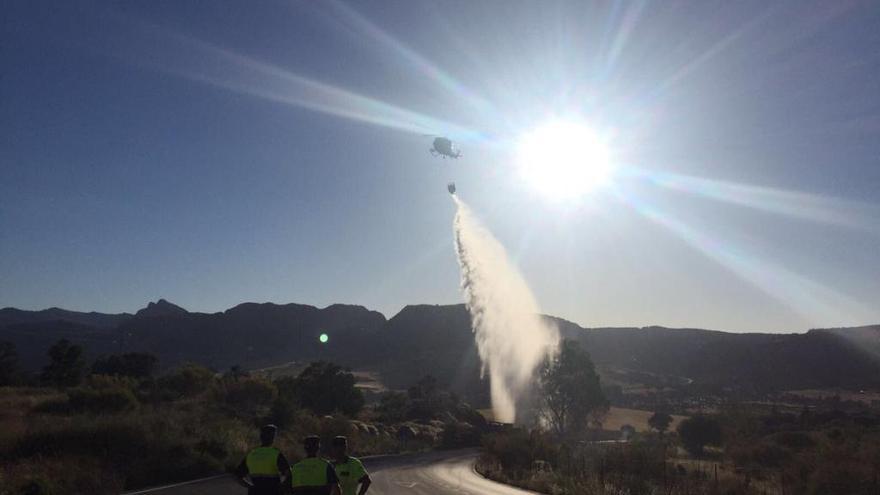 Foto del incendio publicada en Twiter por @SER_Ronda