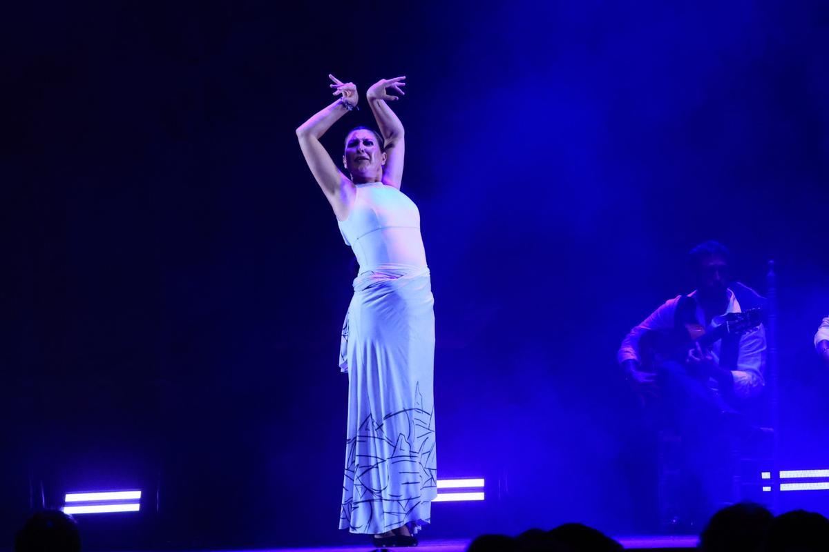 La artista Sara Baras en el Cante de las Minas este sábado.