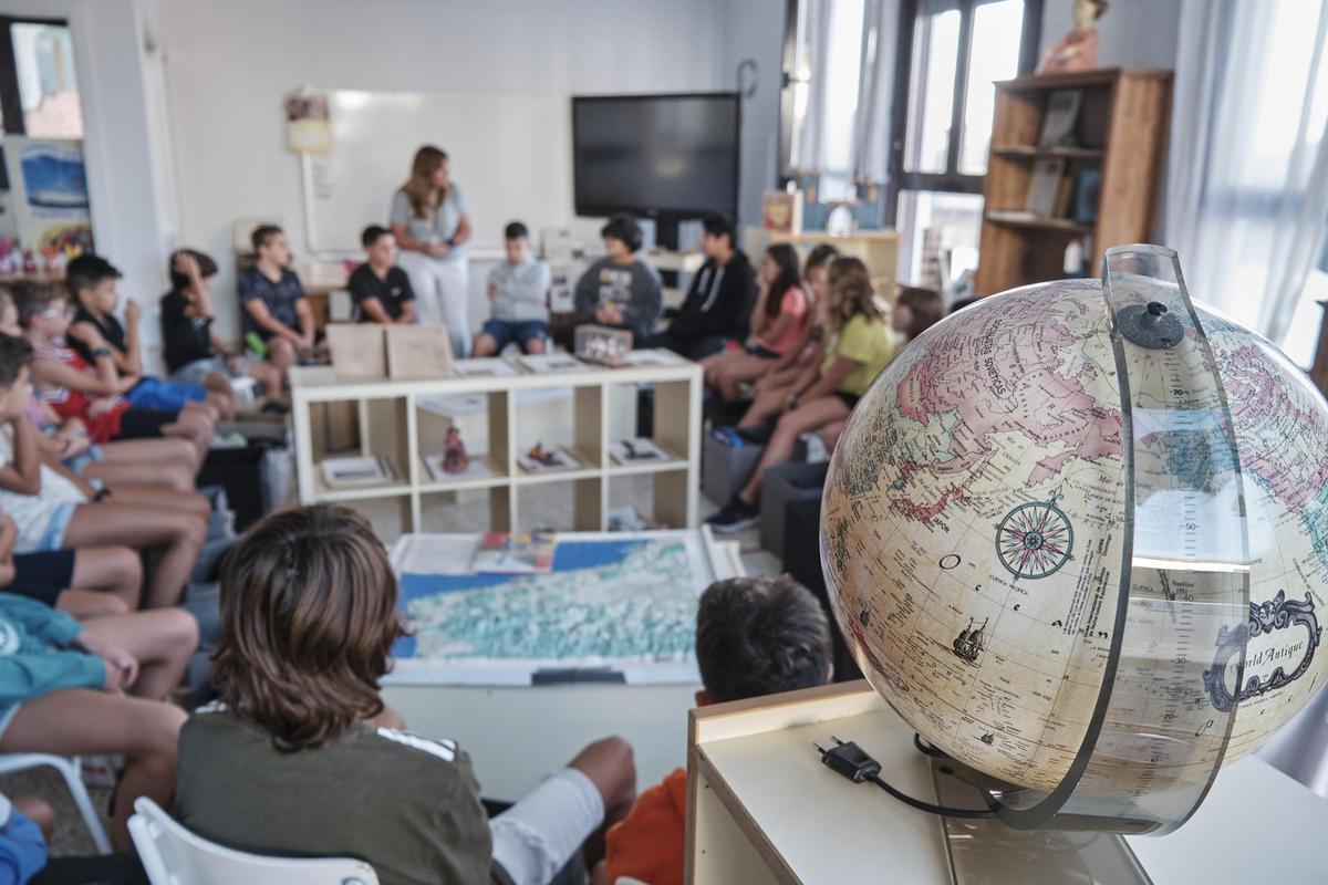 Aula de una escuela catalana.