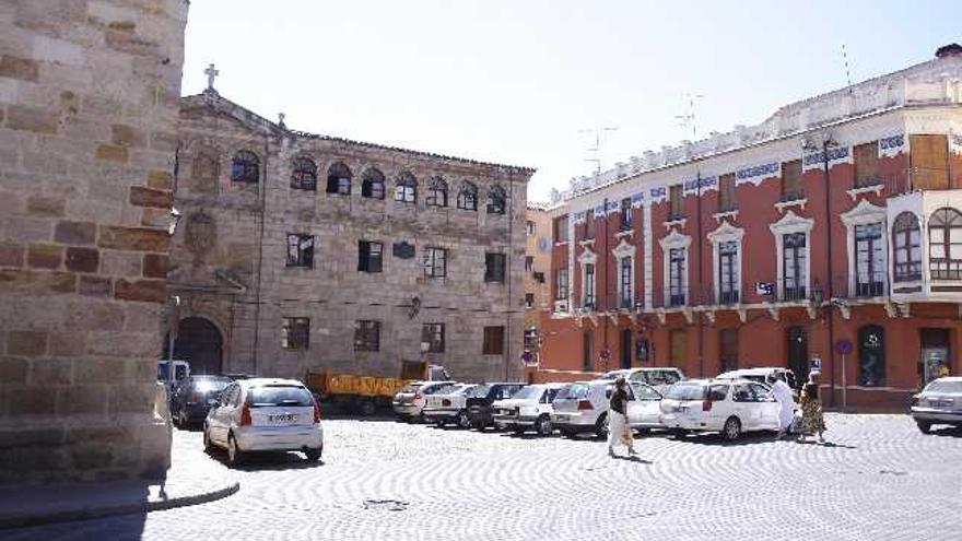 Plaza del Seminario desde donde se cortará la circulación a partir de mañana debido a las obras del entorno