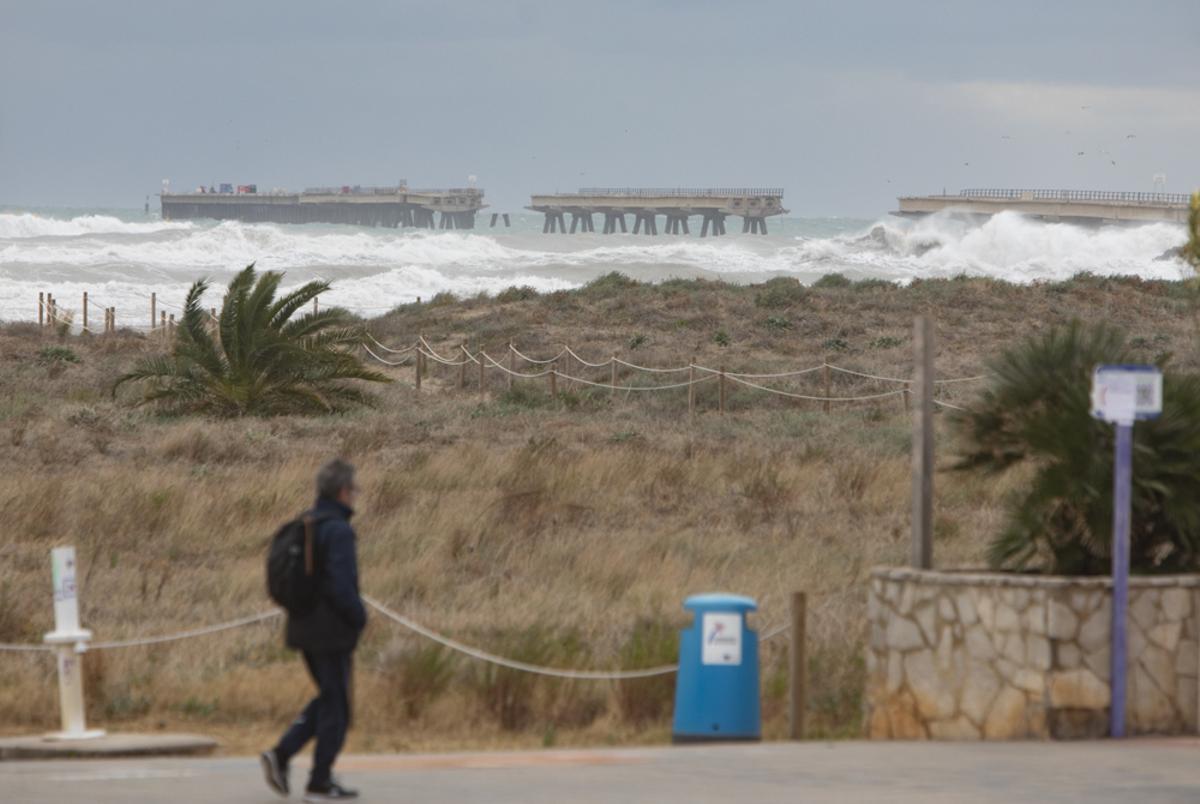 Nuevo derrumbe en el Pantalán del Port de Sagunt