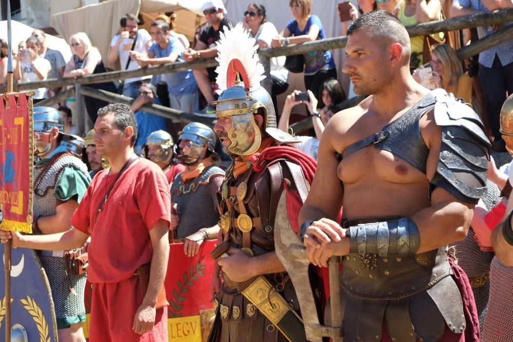 Batalla en la fiesta Astur romana en Carabanzo