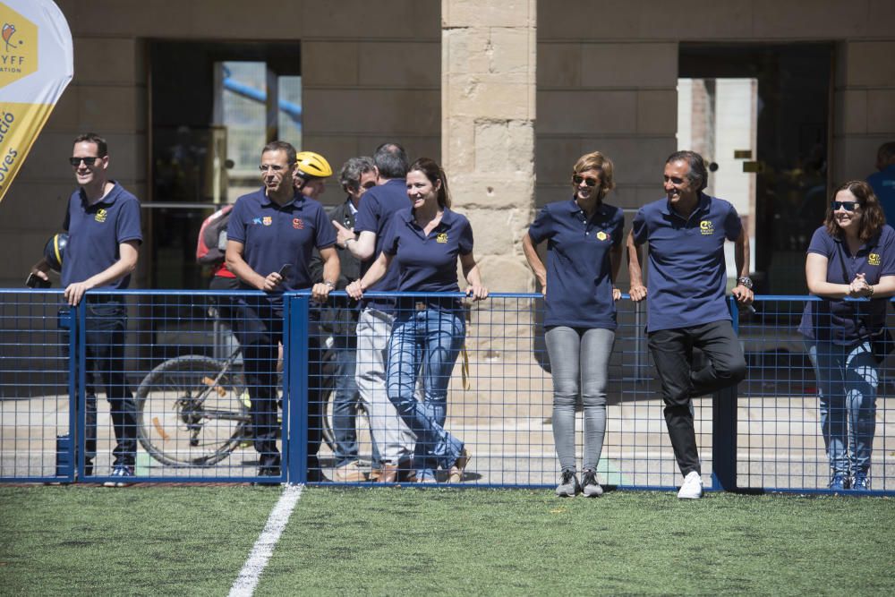 Diferents moments de la inauguració del Cruyff Cou