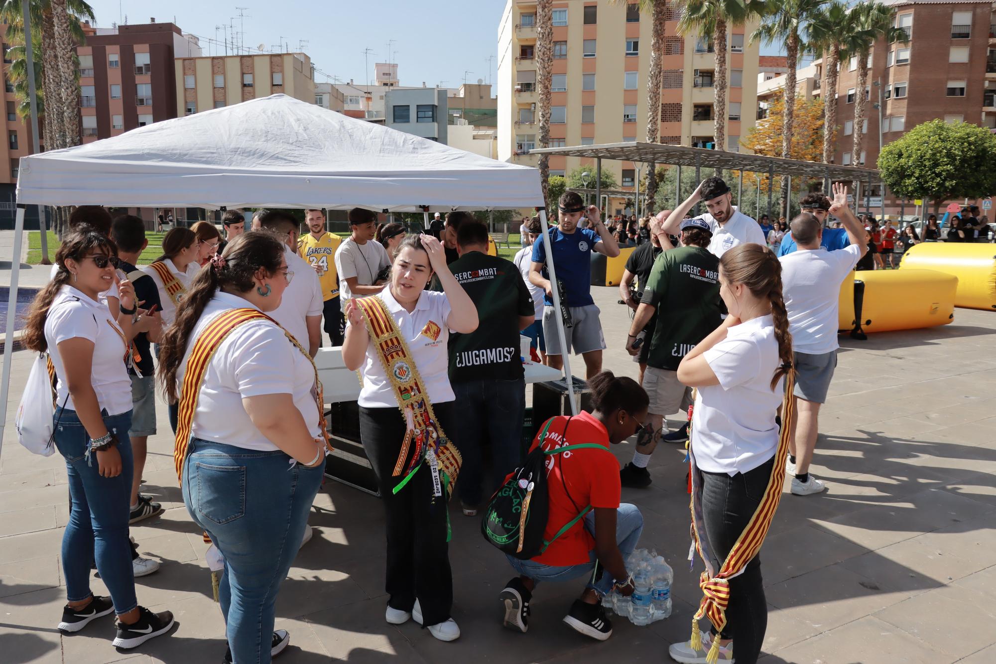 Las mejores fotos del 'laser combat' de las fiestas de Vila-real