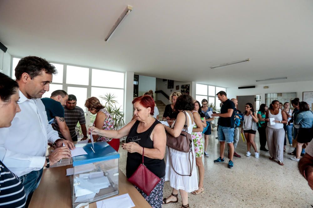 El colegio Vasco Núñez de Balboa fue uno de los centros que acogió las urnas