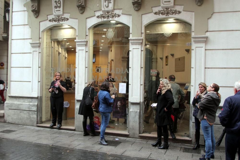 La lluvia obliga a suspender la procesión de la Piedad