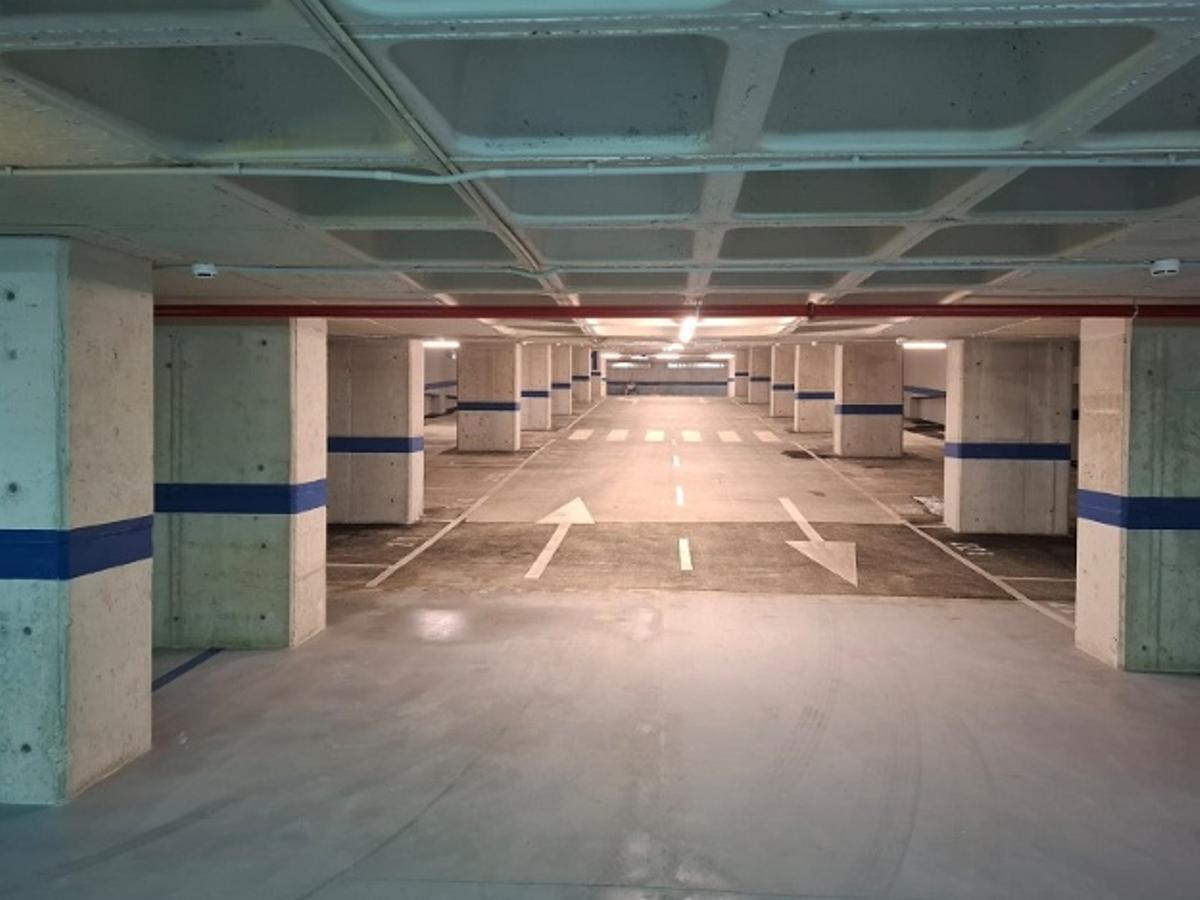 Interior del parking tras la finalización de las obras