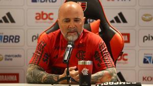 Jorge Sampaoli en su presentación en Río de Janeiro