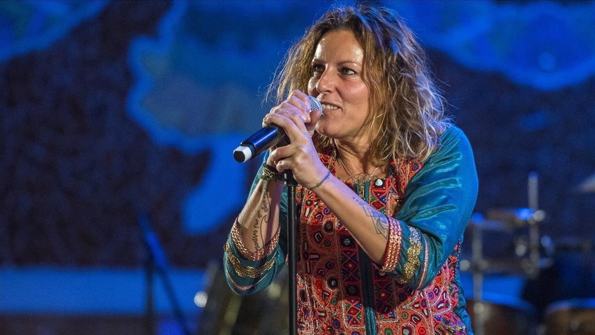 Lamari, en el concierto de Chambao en el Palau de la Música