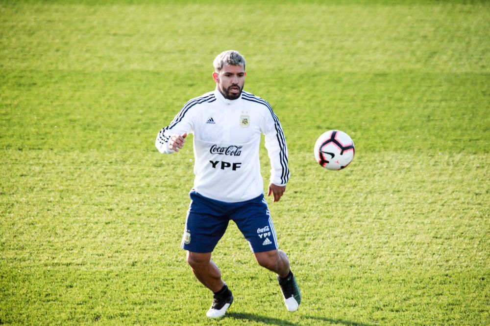 Segundo entrenamiento de la Argentina de Messi en Son Bibiloni