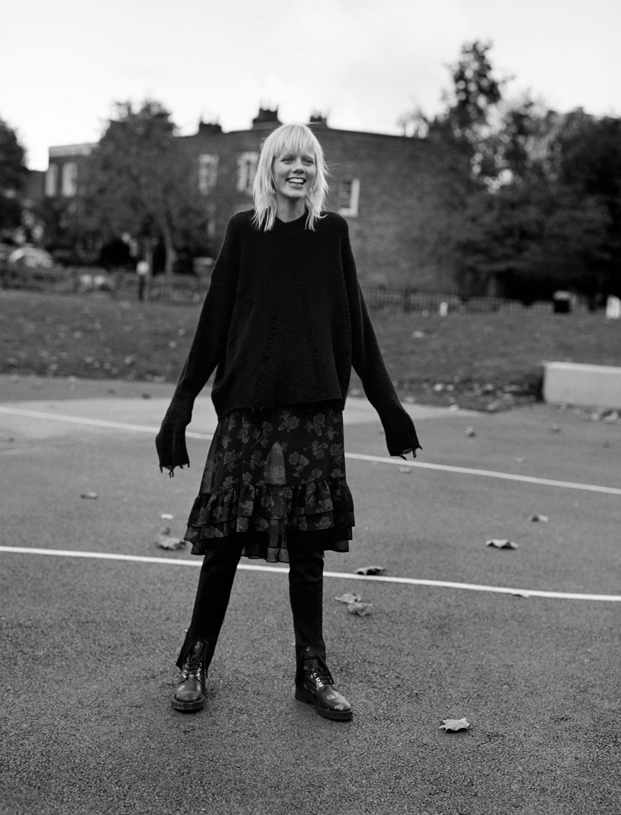 Zara, 'pretty in punk', combinación de tejidos