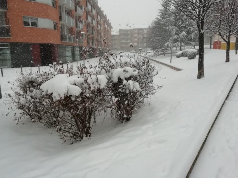 Els efectes de la nevada a Berga